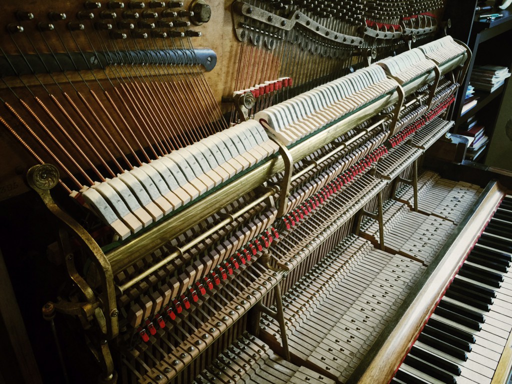 Steinway upright action