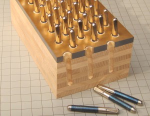 Example of a pinblock and tuning pins
